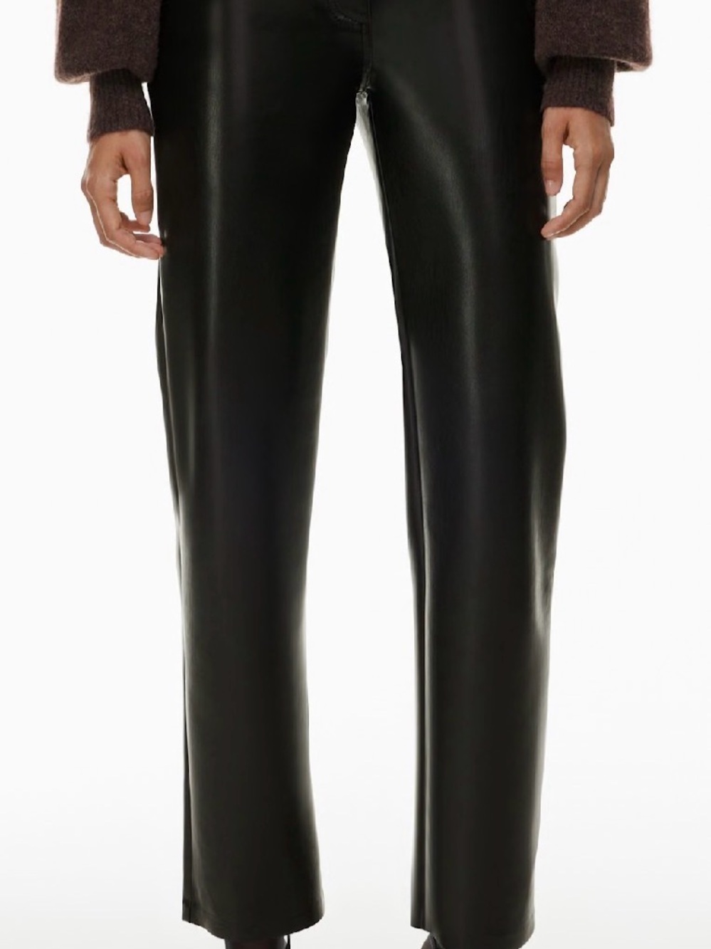 Women's Wilfred “the Melina” Vegan Leather Straight-Leg Pants